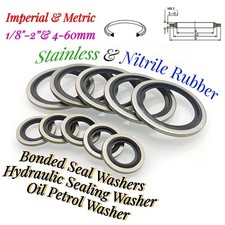 Bonded Seal Washers Hydraulic Sealing Washer Oil Petrol Washer Imperial Metric
