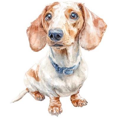 8x Sticker Dachshund Dog Car Sticker 9x9cm Teckel Dachshund Puppy Set
