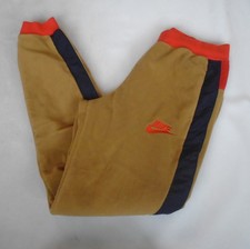 Nike Joggers Polar Fleece Fluffy Teddy Bear Gold Brown Red Women's S Small