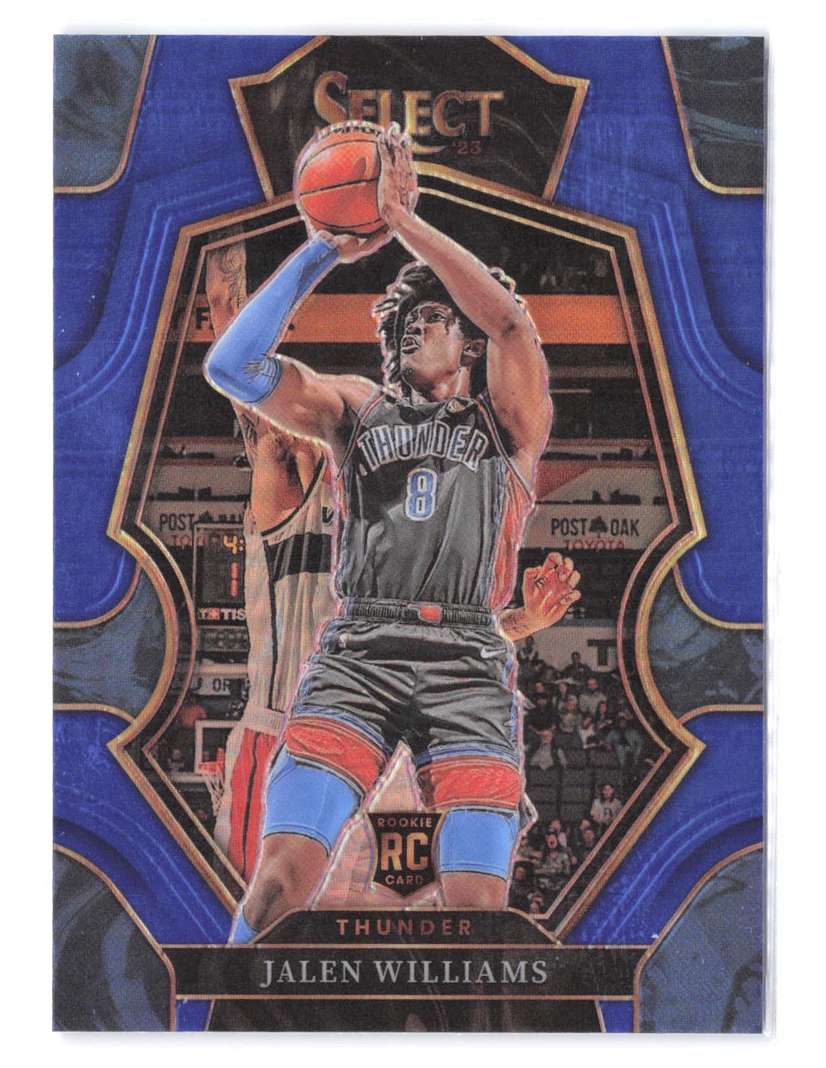 2022-23 Panini Select #167 Jalen Williams Blue Prizms Oklahoma City Thunder