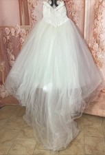 Wedding Dress David’s Bridal Michael Angelo White Beaded Size 12