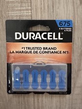 Duracell Size 675 Hearing Aid Batteries - 6 Pack - Expires March 2026
