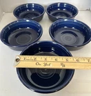Set Of 5 Vintage Fiestaware Cobalt Blue Fruit Bowls- Fiesta