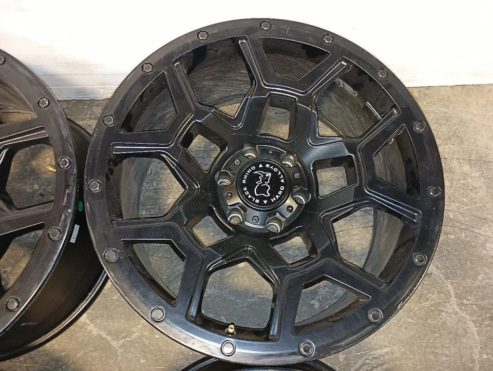 Set of 4 20x9.5 Wheel Rim Black Rhino Overland 6x5.5 Lug Pattern 11534999 - Image 4 of 4