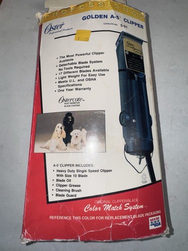 Oster Golden A-5 Clipper Heavy Duty for Horses Dogs Pets Single Speed Tested