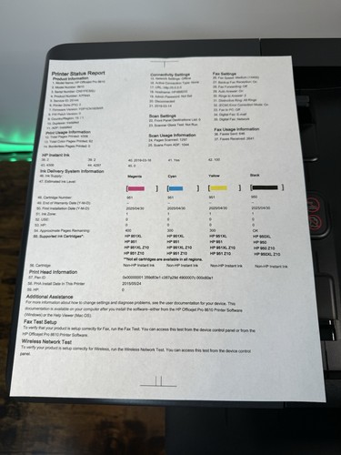 HP OfficeJet Pro 8610 Wireless Inkjet Color Printer All-In-One - New Printhead - Picture 10 of 23
