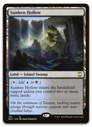 Sunken Hollow 431 Rare Commander: Streets of New Capenna NM MTG