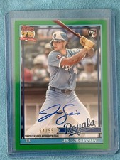 2026 TOPPS SERIES 1 JAC CAGLIANONE ROOKIE RC GREEN #/99 ON CARD AUTO #138 ROYALS