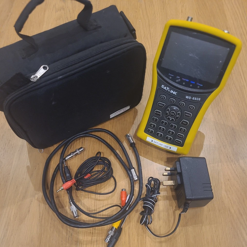 SATLINK WS-6936 DVB-S & DVB-T Misuratore combinato rilevatore di segnale con spettro - Immagine 2 di 4