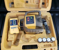 Topcon RL-H5A & HA320 Horizontal Self-Leveling Rotary Laser W/Case 
