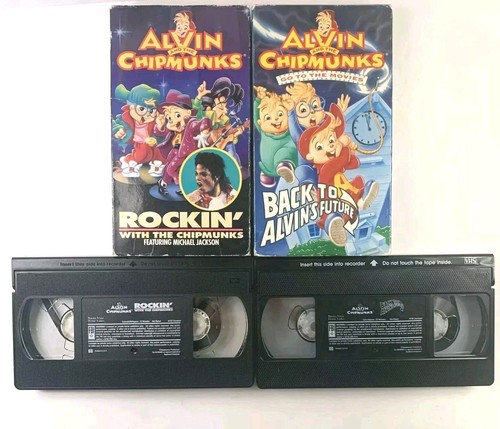 Alvin And The Chipmunks VHS Rockin With The Chipmunks & Back To Alvin’s Future - Picture 1 of 10