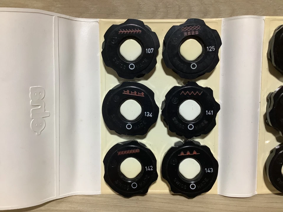 Lot of 17 OEM Elna Disc Sewing Machine Stitch Cams Vintage - Image 3 of 4