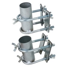 Support de parasol de patio avec pince fixation pour clôture jardin