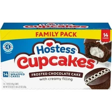 Hostess Cupcakes, Chocolate Snack Cakes, 22.22 oz Box (14 Ct.)