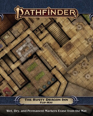 Pathfinder Flip-Mat Rusty Dragon Inn Battle Map for RPG/Miniatures PZO30103