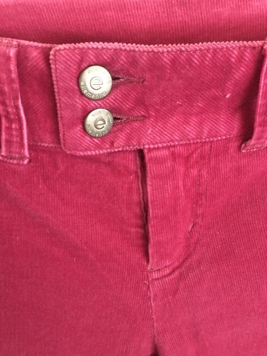 Ellemenno - Corduroy Jeans - Women's Size 5 - Low Rise Flare Pink 5 Pocket Zip - Picture 2 of 5