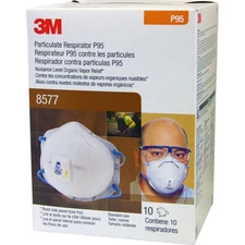 3M 8577 P95 Particulate Respirator Masks Organic Vapor Exhalation Valve 10/BX