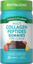 Multi Collagen Peptides Gummies - Types I II III V X - 28 Gummies