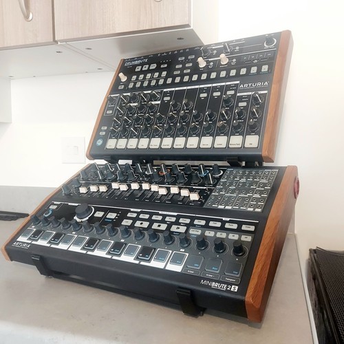 Two Tier Arturia DrumBrute Minibrute 2S Desktop Synth Drum Machine Music Stand - Picture 7 of 7