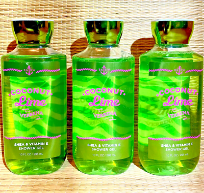 Coconut Lime Verbena Shower Gel Bath and Body Works 10oz