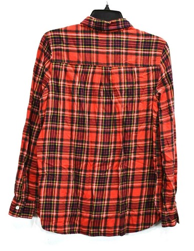 Old Navy Mens Long Sleeve Tartan Plaid Classic Fit Cotton Button Up Shirt M - Picture 2 of 8