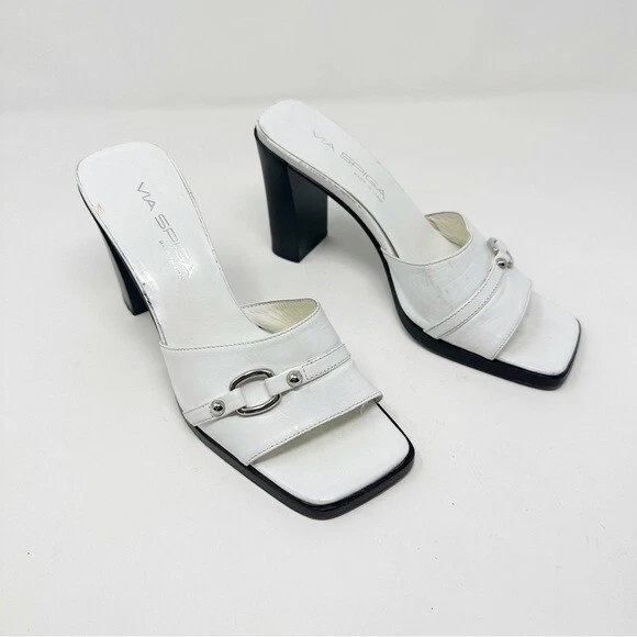 Via spiga white sandals 2025