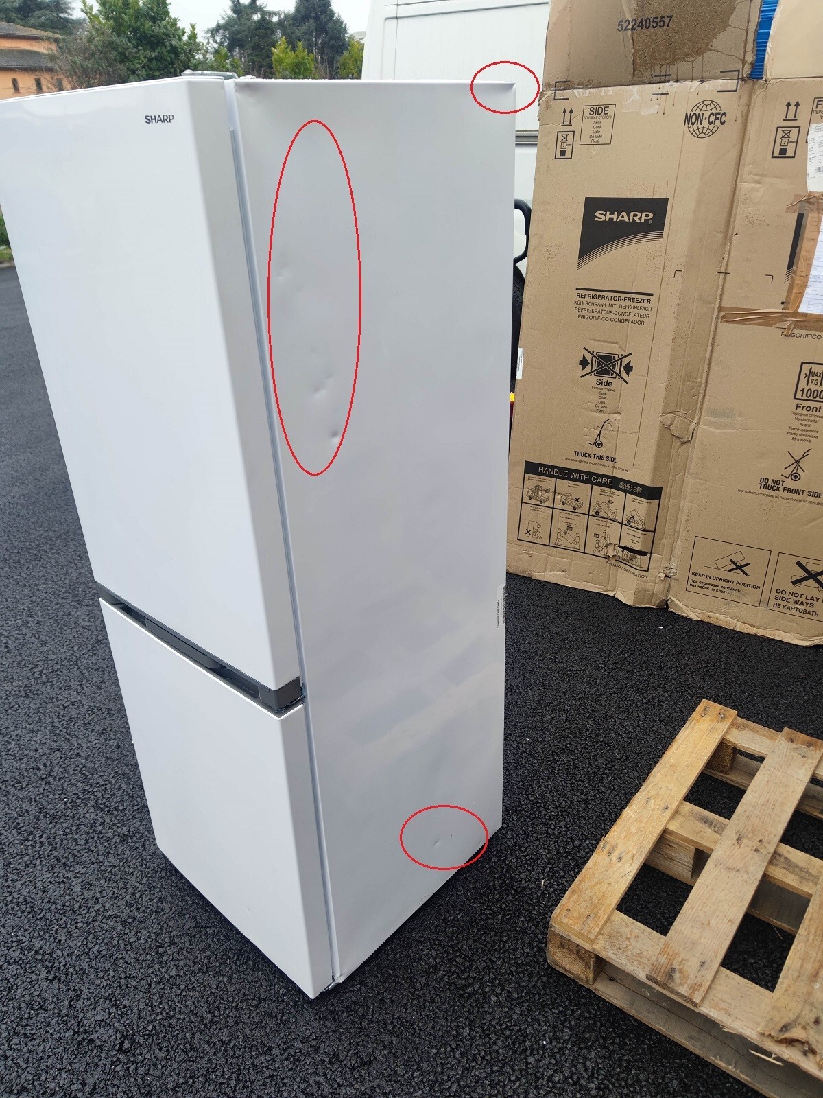 Réfrigérateur Combiné Sharp SJBB02DTXWF de 230L en Blanc