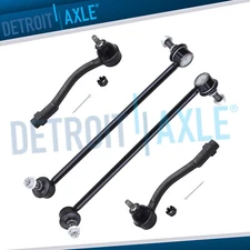 Front Tie Rod End + Sway Bar Link for 2006 2007 2008 - 2011 Kia Rio Rio5 Outer