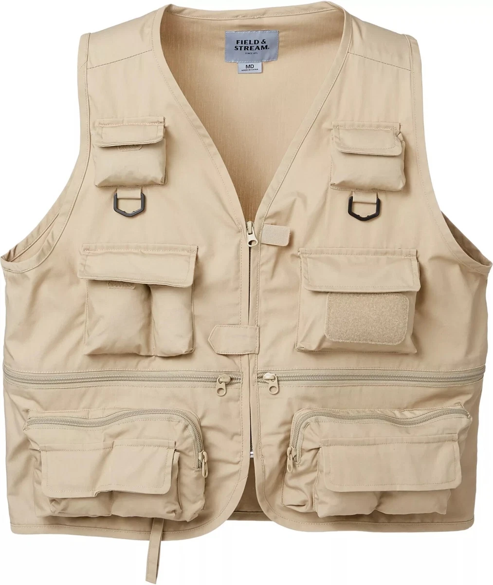 NWT Ausable Wading Vest Mens XXL Tan Fly Fishing Vest With Utility