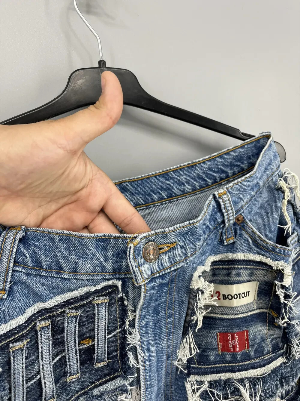 90s Levi’s 633 Patchwork Multipocket Denim Custom… - image 13