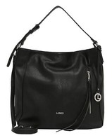 L.Credi Jana Hobo Schultertasche UmhäNgetasche Tasche Black Schwarz Neu