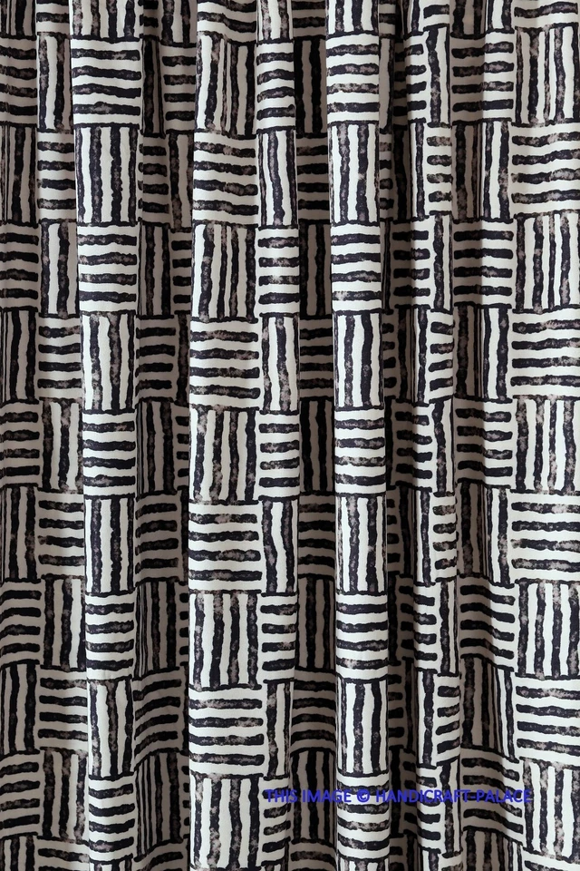 Handmade Striped Printed Upholstery Fabric Indian Soft Velvet Fabric 10 Yard - image 4 of 4