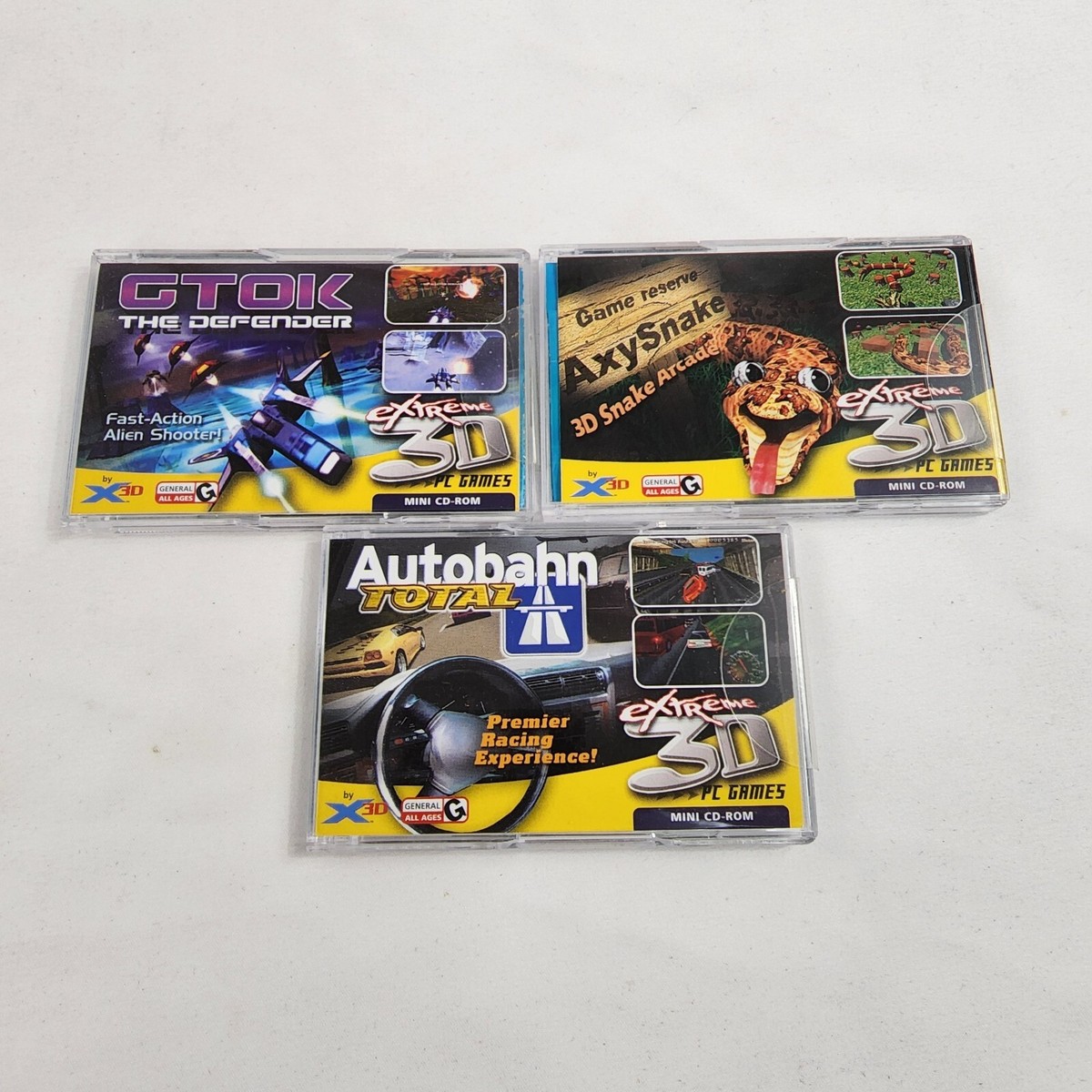 Extreme 3D PC Games GTOK The Defender, Axy Snake, Autobahn