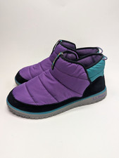 L.L.Bean Mountain Classic Ankle Boots Women's Sz 11 Teal Quilted Slip-On 517539