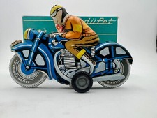 Hungarian Tin Plate Friction Drive Motorcycle Toy