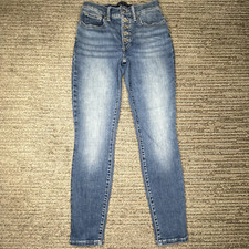 Lucky Brand Size 0/25 Girls Jeans High Rise Skinny Bridgette Button Fly Denim