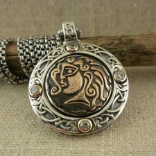 PETRICHOR Sterling silver Celtic Coin Four Angels Pendant KEITH JACK Boxed