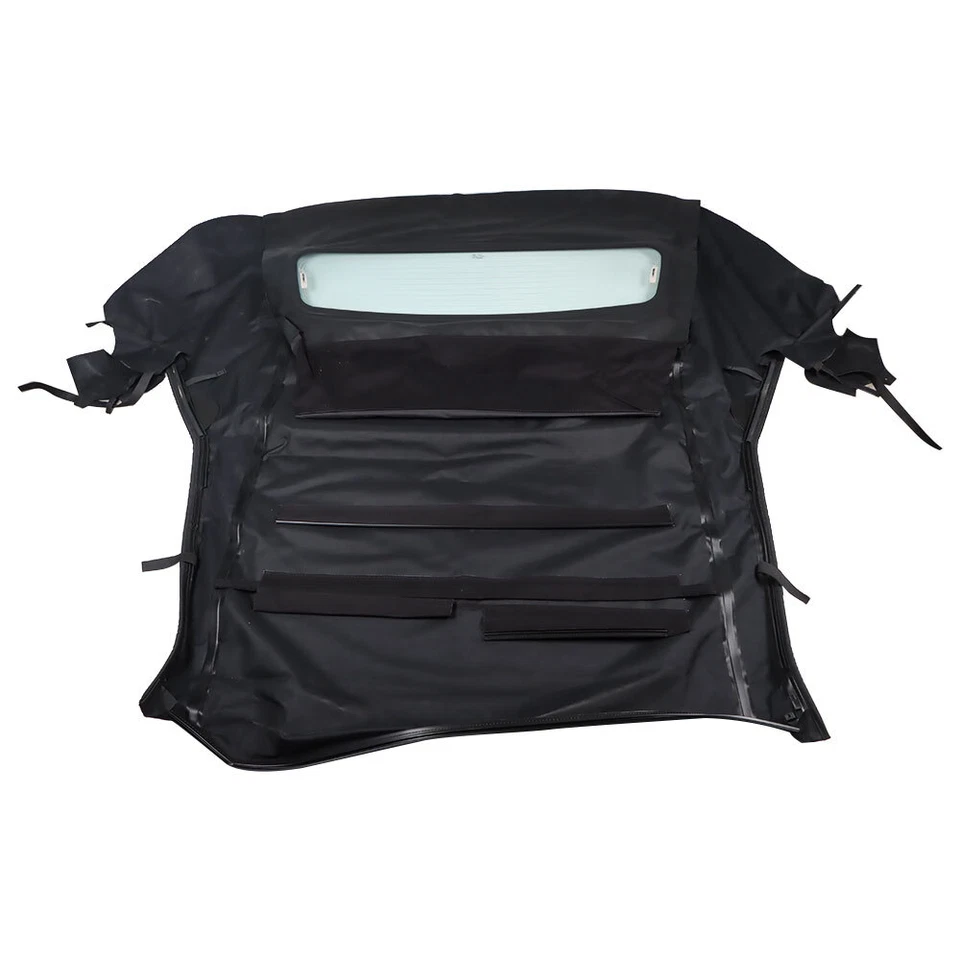 Ford Mustang 2005-2014 convertible techo blando con ventana de vidrio térmico DOT negro Foto 4 de 4