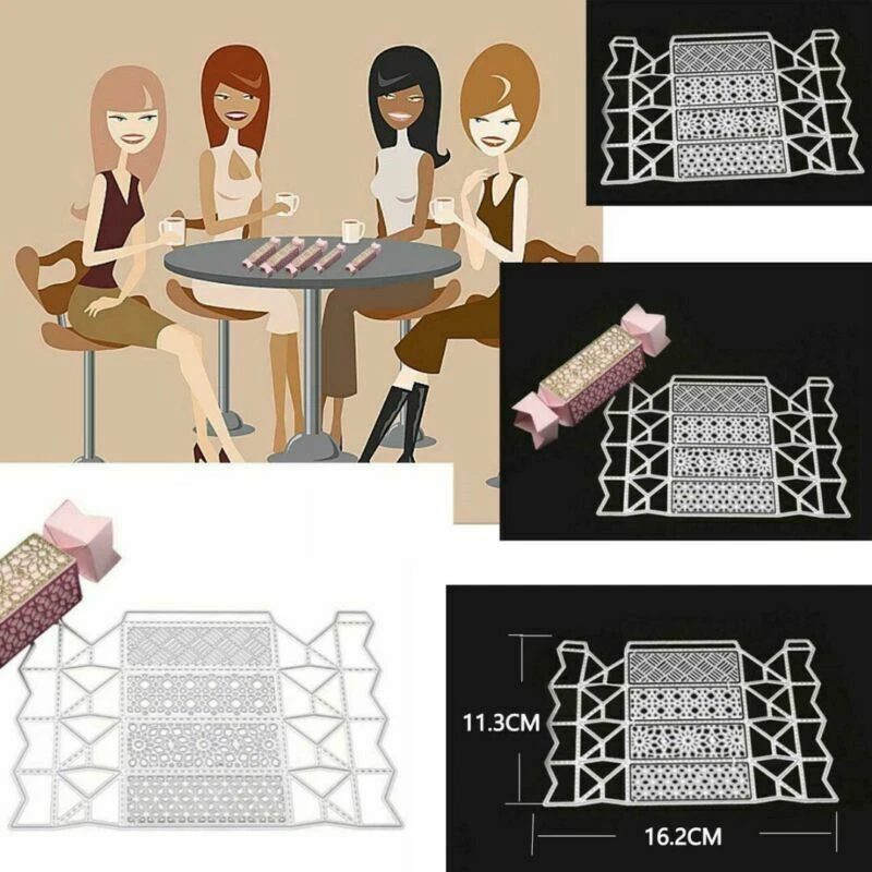 Cutting Dies Stencil Creative Candy Box Scrapbook Embossing Paper Card Craft - Image 2 of 4