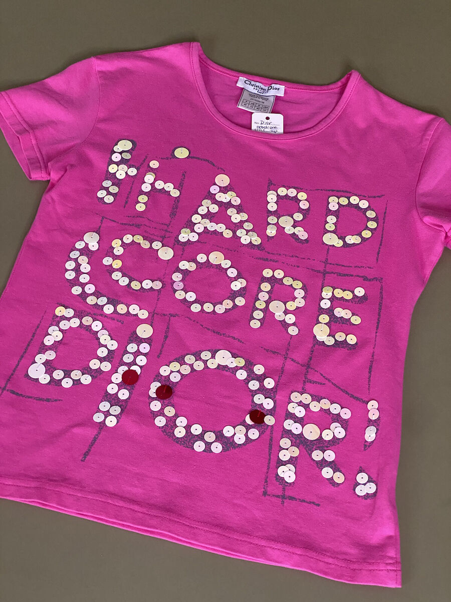 Christian dior John Galliano Hardcore Dior Pink Sequin T Christian dior John Galliano Hardcore Dior Pink Sequin T