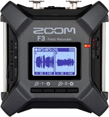 ZOOM F3 Field Recorder 2 Kanal mit Box