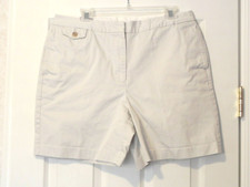 Lands' End Women's Size 14 Very Light Tan Color Shorts Ins. 6" 100 cotton BNWOT