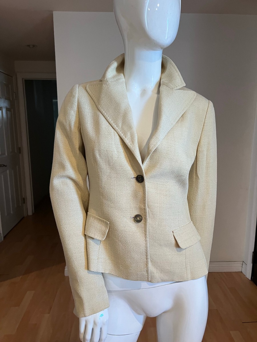 Early 90’s Dolce gabbana tailored $895 VINTAGE 90'S DOLCE & GABBANA LOGO BUTTON BLAZER CROP SZ 44 IT