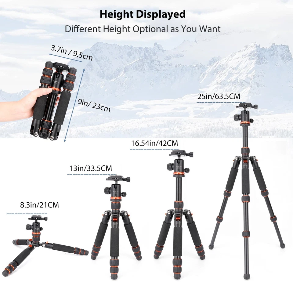 Portable Mini Tripod Travel Camera Tripod Tabletop Tripod for DSLR Camera - Image 3 of 4