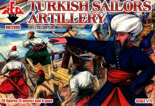 Caja Roja 72080 - 1/72 - Artillería de marineros turcos, kit modelo del siglo XVI-XVII - Imagen 5 de 8