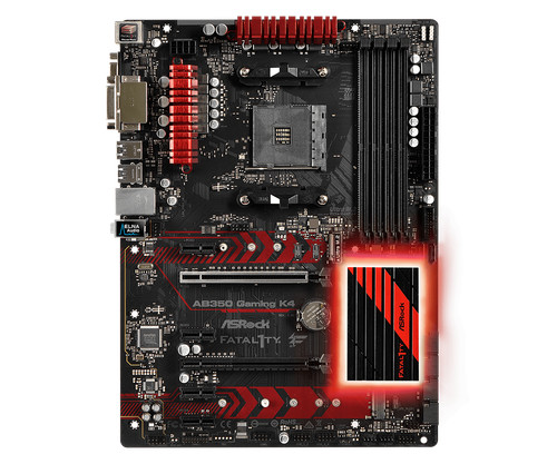 Placa madre ASRock AB350 Gaming K4 AMD B350 Socket AM4 DDR4 m.2 ATX D-Sub usb2.0