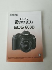 Canon EOS Rebel T3i 600D Camera Spanish Owner's Manual Instruction Guide Book