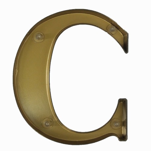 Letters Large 29cm Acrylic Gold Initial Sign Film Studio TV Stage Prop - Picture 4 of 20