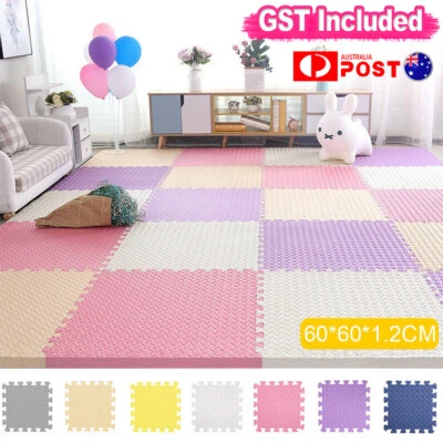 6-24X Interlocking Heavy Duty EVA Foam Gym Flooring Floor Mat Mats Kids Playmat - image 1 of 4