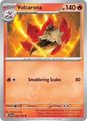 Volcarona UnCommon 029/159 Pokemon Scarlet Violet Journey Together